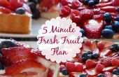 5 Minuten frisches Obst Flan