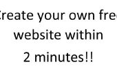 Erstellen Sie Ihre eigene kostenlose Website innerhalb von 2 Minuten!! 