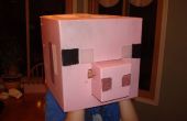Minecraft-Schwein Halloween Kostüm Kopf Coroplast