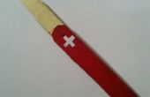 Macht eine richtige Schweizer Armee Messer mit Popsicle Sticks (normale Größe). 