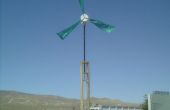 Eine Windmühle für böigen Orte