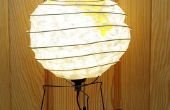 Wie erstelle ich einen japanischen Lampenschirm. 