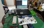 Mobile, modulare Elektronik Arduino Experimentatoren und Reparatur Labor eingerichtet. 