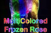 Mehrfarbige gefrorene Rose-LED-Licht