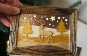 Wie erstelle ich aus Holz Weihnachtskarten