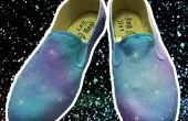 DIY-Galaxy Schuhe Lack mit hausgemachten Acryl-Spray
