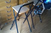 Reparatur und Verbesserung der Beine eines Stuhls: erhöhte Platzbedarf