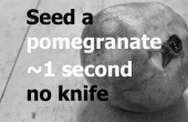Ziehen Sie einen Granatapfel in ~ 1 Sekunde w/o ein Messer
