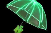 EZ-EL Wire grün Kinder Licht Up Green Umbrella Step-by-Step Tutorial
