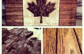 Wahre Patri-Art Liebe - mein Holz kanadische Flagge