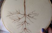 Bestickte Inverted Stammbaum: familiäre Wurzeln