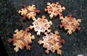 Hölzerne Snowflake Puzzle Stockingstuffers