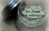 DIY Reis Pulver Scrub: Eine asiatische Haut Whitening Geheimnis ich hausgemachte Haut aufhellende Maske. 