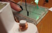 Mit einer Zahnbürste Ladegerät an eine LED mit Induktion macht