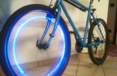 Blaue LED-Fahrrad-Rad