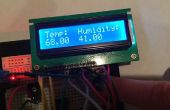 Tragbare Arduino Uno Temperatur- und Feuchtigkeitssensor mit LCD-Bildschirm