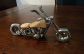 Metall-Skulptur Motorrad