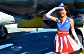 DIY-Captain America USO Mädchen Kostüm-No Sew! 