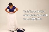 Wie ein Saree mit dünnen perfekt Falten in 2 Minuten zu schlanken & groß - schauen indisch Sari drapiert tragen