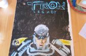Acryl gemalt Tron Legacy Poster