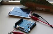Solar powered Arduino auf der Rückseite der Spielkarte