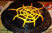 Gruselige Spider Web Kuchen
