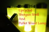 Upcycled Shotgun Shell und Palette Holz Lampe