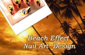 Strand-Effekt Nail Art Design