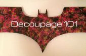 Decoupage-Bat-Zeichen
