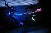 Mehrfarbige Fahrradbeleuchtung Frame