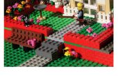 Machen ein Lego Diorama Vater Tageskarte