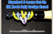 Standard 6 loop Set Up für Haken nur Rainbow Loom Armbänder