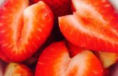 Herz-förmige Erdbeeren