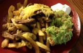 Carne Asada Fries und Frühstück California Burrito