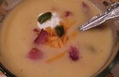 Kartoffelschalen Suppe mit gerösteten Jalapenos (scharf oder nicht)