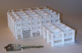 Die Miniatur Gebäude Pop-up Karte Kirigami Origamic Architektur faltbare