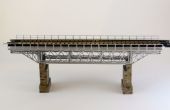 Bauen ein Modell im Maßstab 1: 160 (N) von einer Eisenbahnbrücke Truss