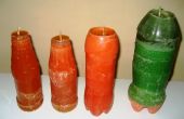 Wiederverwendung von Kunststoff-Flaschen und alten Kerzen neue Kerzen zu machen