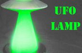 Glühen In der dunklen UFO-Lampe