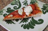 Italienischen Roma-Tomaten und Mozzarella, gegrillte Pizza! 