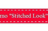Stitched Blick in CSS