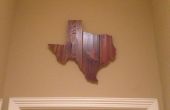 Wand-Dekoration aus Holz Texas
