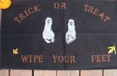 Einfach Halloween-Teppich zu machen mit Ihren Kindern! 