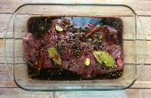 Rotwein mariniertes Flank Steak