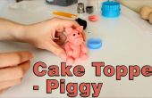 Wie erstelle ich eine Zucker Paste Fondant Schwein Cake Topper