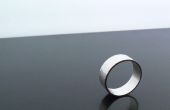 Eine einfache Sterlingsilber Band Ring