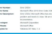 Gewusst wie: Microsoft Office Fehler 25004