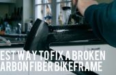 Reparatur eines gebrochenen Carbonfiber Bikeframe
