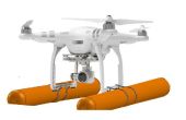 Schwimmende Outrigging für eine Drohne