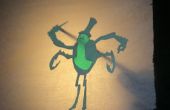Machen eine Bah Humbug Papier Schatten Marionette